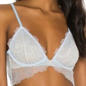 Free People Lucia Underwire Bra Hydrangea Blue